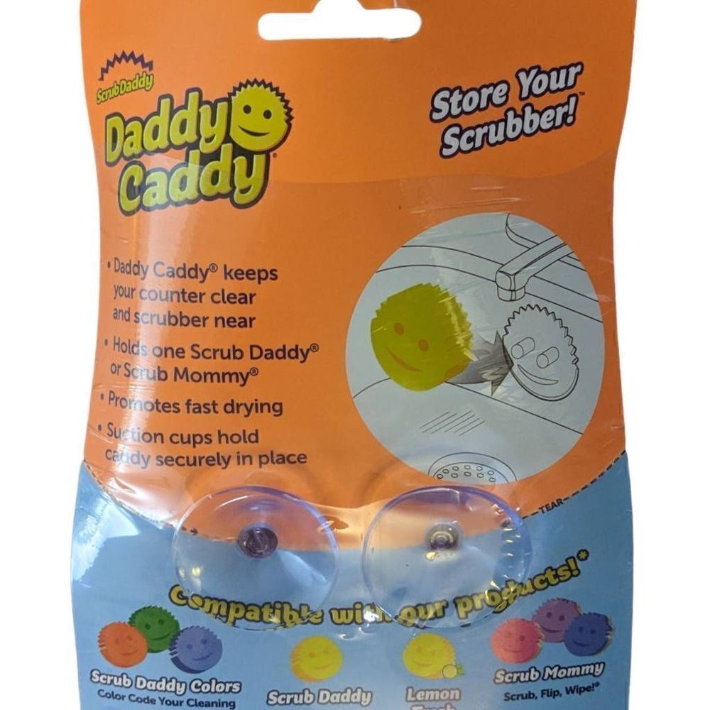 Scrub Daddy Mommy Caddy Sponge Storage New‎ Suction Cups Novelty Cleaning - Picture 3 of 5